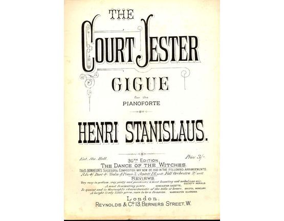 7940 | The Court Jester - Gigue - For the Pianoforte