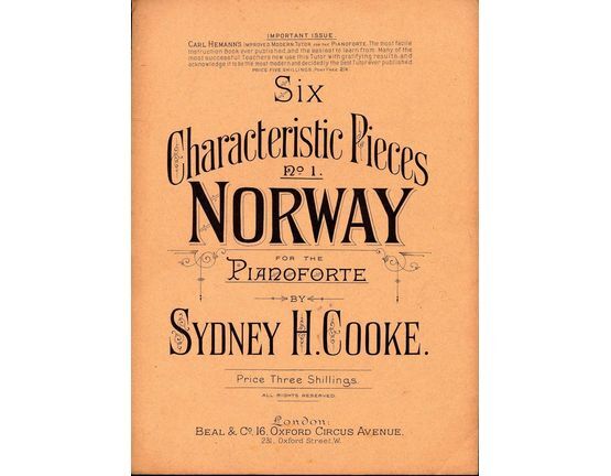 7945 | Norway - No. 1 of Six Characteristic Pieces for the Pianoforte