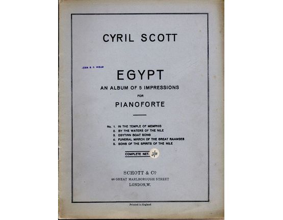 7947 | Egypt - An Album of 5 Impressions for Pianoforte