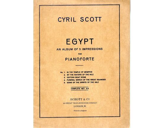7947 | Scott - Egypt An Album of 5 Impressions - For Pianoforte
