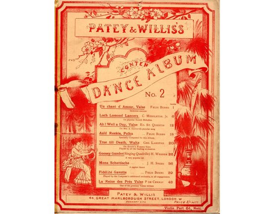 7954 | Patey & Willis's Dance Album No. 2 - For Piano