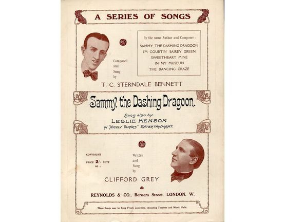 7955 | Sammy the Dashing Dragoon - Sung by T. C. Sterndale Bennett, Clifford Grey and also sung by Leslie Henson in "Nicely Thanks"