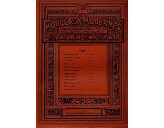 7958 | Waves of Ocean -  No. 7 of Morceaux Modernes, a collection of modern works - Willcocks & Co. No. 837
