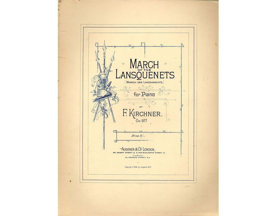7959 | March of the Lansquenets - Op. 977 - For Piano