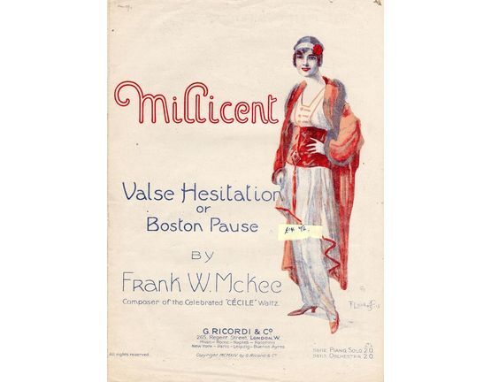 7966 | Millicent - Valse Hesitation or Boston Pause - For Piano Solo