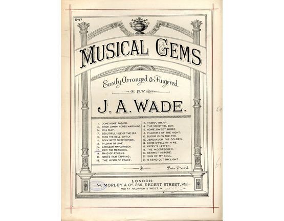 7969 | O'er The Meadows - Musical Gems Series No. 17 - Plate No. 1150