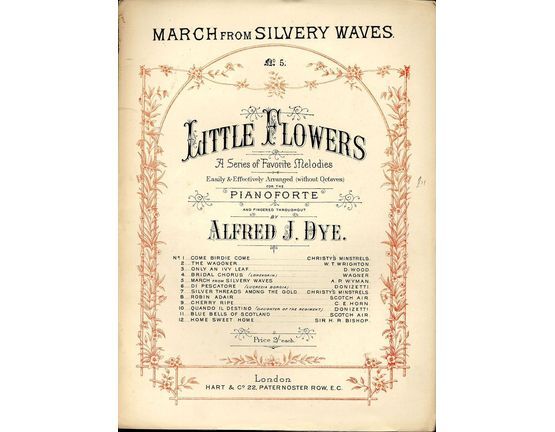 7972 | March from Silvery Waves - Little Flowers Series of favourite melodies Easily & Effectively arranged without Octaves - Series No. 5