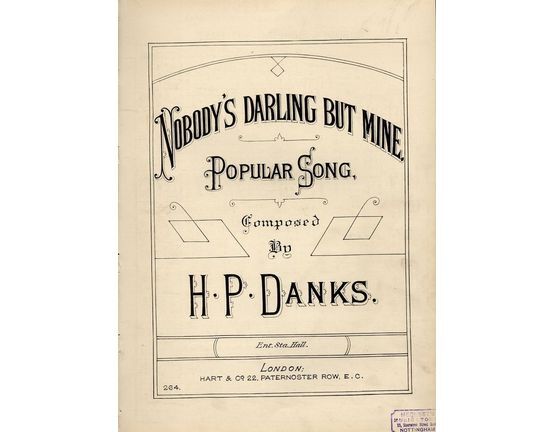 7972 | Nobody's Darling but Mine - Popular Song - Hart and Co. Edition No. 264