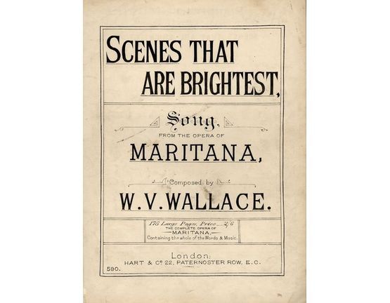 7972 | Scenes that are Brightest - Song from the Opera of Maritana - Hart and Co. edition No. 590