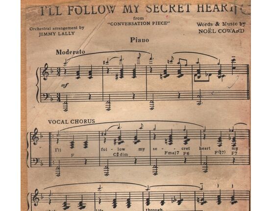 7979 | DANCE BAND with Vocals:- I'll Follow My Secret Heart - (From "Conversation Piece")