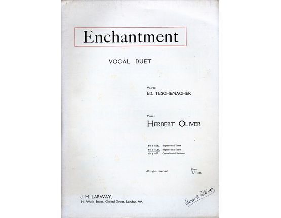 7987 | Enchantment - Vocal Duet - No. 1 in key of A flat  for Soprano and Tenor