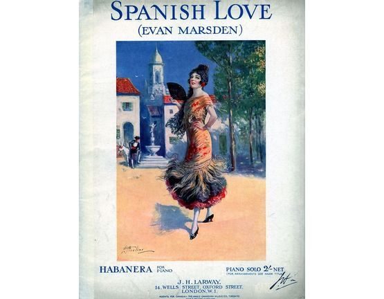 7987 | Spanish Love - Habanera for Piano Solo