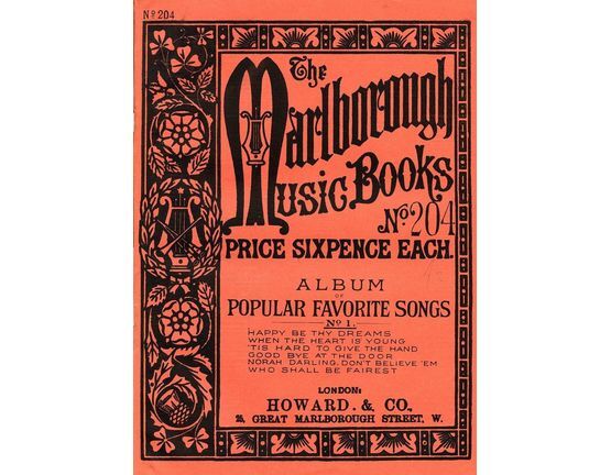 7992 | Album of Popular Favourite Songs - The Marlborough Music Books Series No. 204