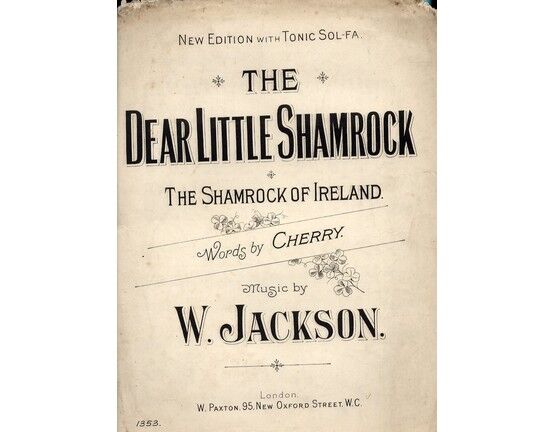 7999 | The Dear Little Shamrock - The Shamrock of Ireland - New Edition with Tonic Sol -Fa