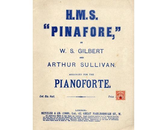 8011 | H.M.S Pinafore or "The Lass that loved a Sailor" - Arranged for the Pianoforte