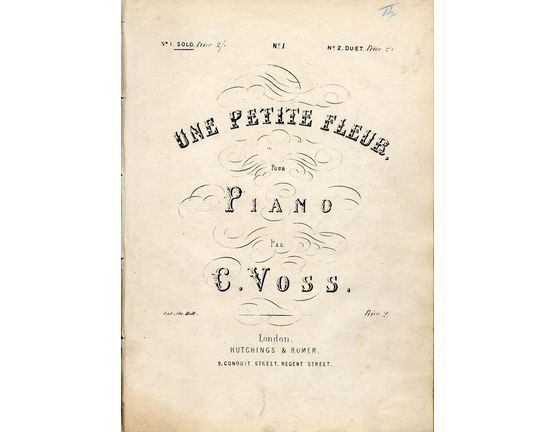 8012 | Une Petite Fleur - Pour Piano - No. 1 for Piano Solo