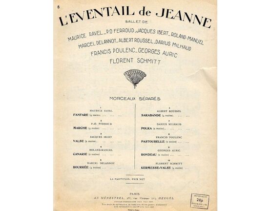8016 | Pastourelle - For Piano Solo - From L'Eventail de Jeanne