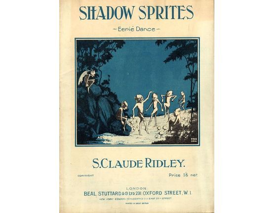 8026 | Shadow Sprites - Eerie Dance - For Piano Solo - No. 6 from S. Claude Ridley's popular pianoforte compositions series