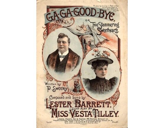 8028 | Ga - Ga - Good Bye or The Stammering Sweethearts - Featuring and Sung by Lester Barrett and Miss Vesta Tilley