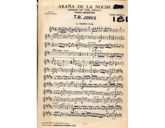 8047 | Arana De La Noche (Spider of the Night) - Arrangement for Full Orchestra