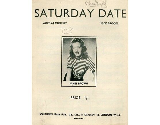 8047 | Copy of Saturday Date - Song as performed by Ambrose, Benny Lee, Janet Brown