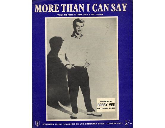 8047 | More Than I Can Say - Featuring Bobby Vee