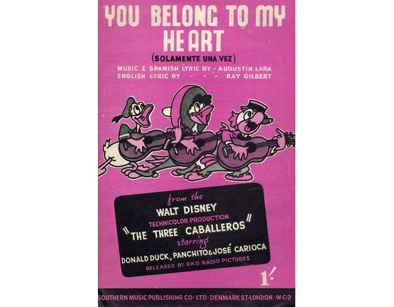 8945 | You Belong to My Heart - Walt Disney "The Three Caballeros" - Song
