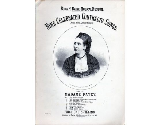 8062 | Nine Celebrated Contralto Songs - Book 4 Bath's Musical Museum