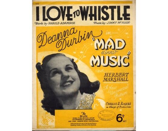 8063 | I Love To Whistle -  Deanna Durbin in "Mad about Music"