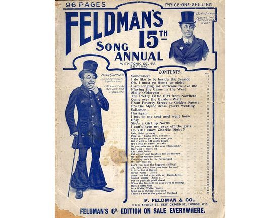8068 | Feldman's 15th Song Annual featuring George Formby Senior and Mark Sheridan