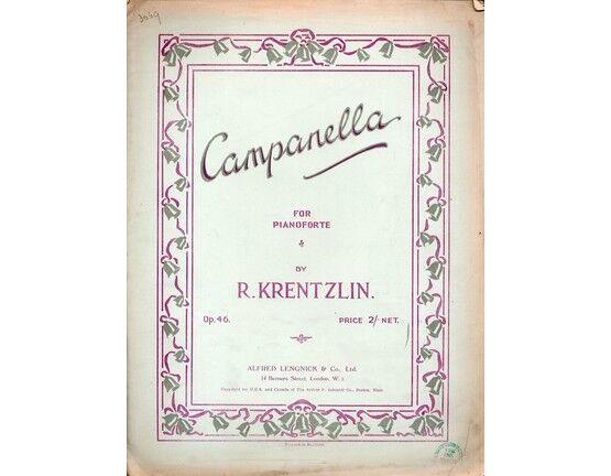 8069 | Campanella - For Pianoforte - Op. 46