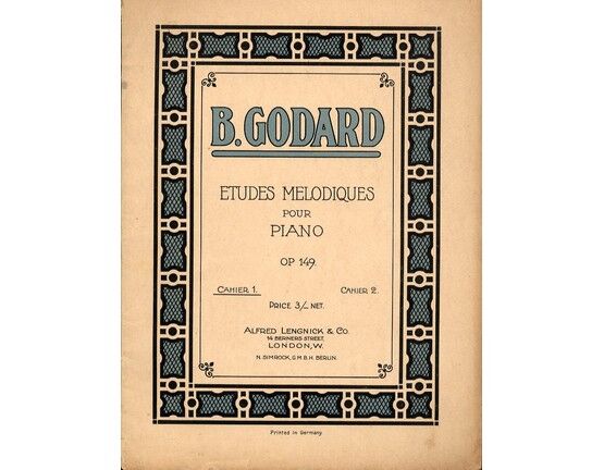 8069 | Etudes Melodies pour Piano - Cahier 1 - Op. 149