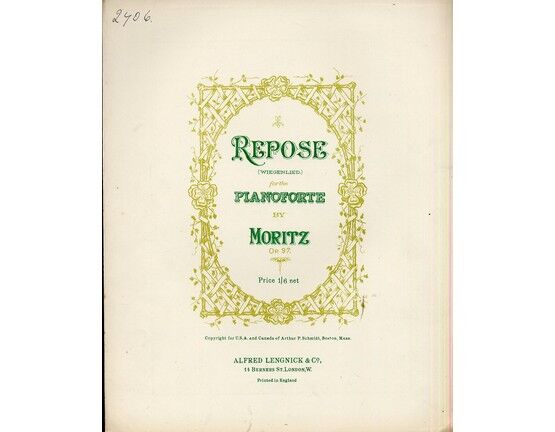8069 | Repose (Wiegenlied) - For the Pianoforte - Op. 97