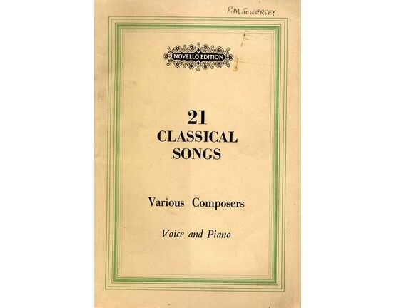 8072 | 21 Classical Songs for Voice and Piano