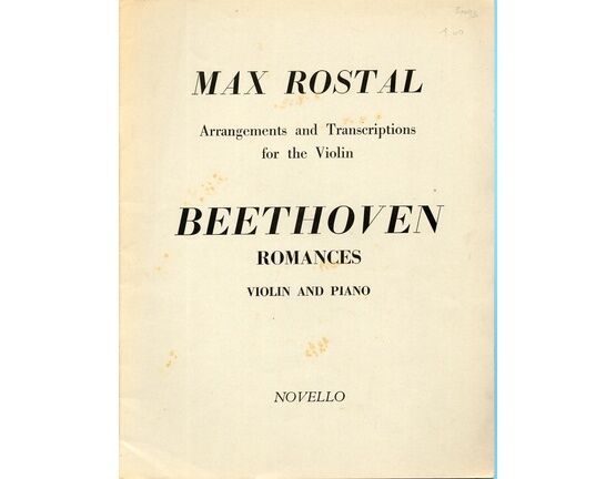 8072 | Beethoven - Romances - Arranged for Violin and Piano