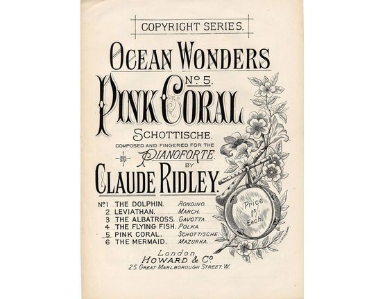 8074 | Ocean Wonders - No. 5 Pink Coral - Composed and Fingered for Piano