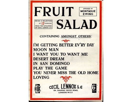 8097 | Fruit Salad - Being a collection of 12 Choruses from the catalogue of Cecil Lennox & Co
