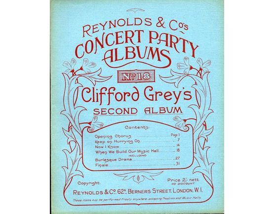 8098 | Clifford Grey's Second Album - Reynolds and Co's Concert Party Albums No. 18