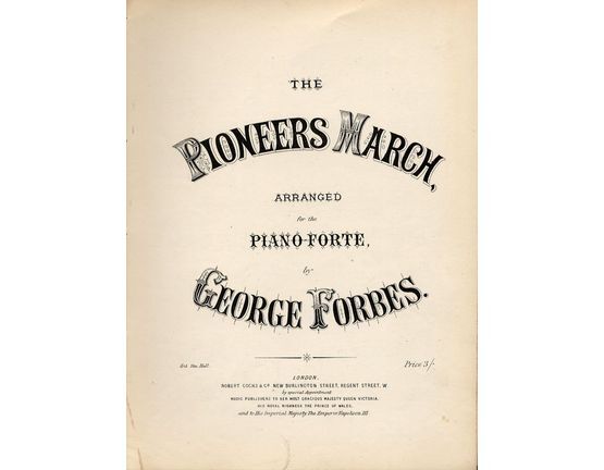 8120 | The Pioneers March - Arranged for the Pianoforte