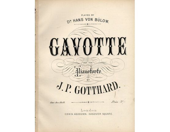 8158 | Gavotte - Piano Solo - Played by Dr. Hans von Bulow
