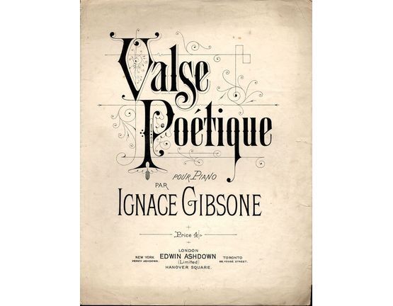 8158 | Valse Poetique - Pour Piano