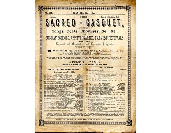 8165 | Sacred Casquet Series of Songs, Duets, Choruses, No. 261