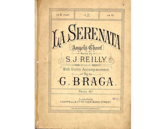 8167 | La Serenata (Angels Chant) - Song in F major with violin accompaniment