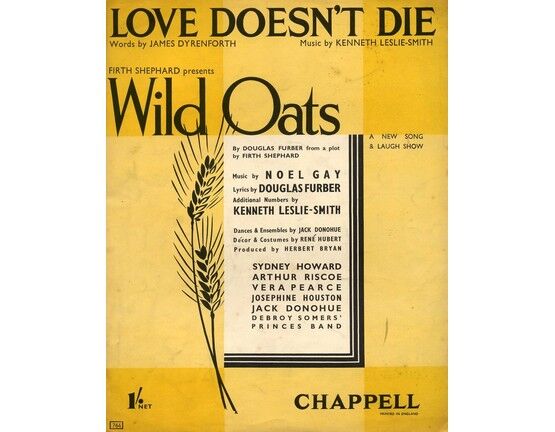 8167 | Love Doesn't Die - From the Show ("Wild Oats") - Song