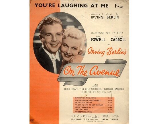 8167 | You're Laughing at me - Featuring Dick Powell and Madeleine Carroll in "On the Avenue"