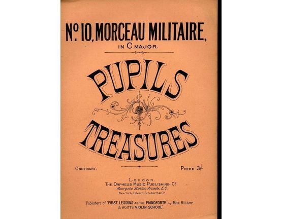 8186 | Morceau Militaire - From "Pupils Treasures" - In the key of C major