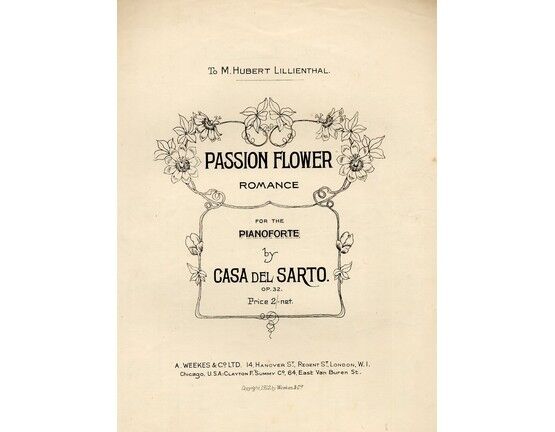8193 | Passion Flower,  piano solo