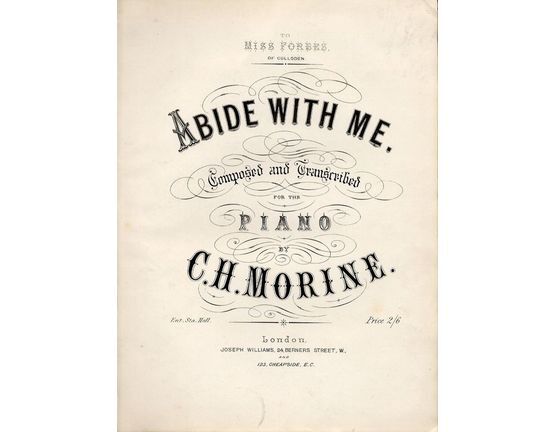 8194 | Abide with Me - Transcribed for the Piano - Dedicated to Miss Forbes of Culloden