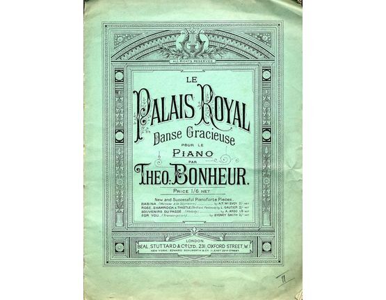 8201 | Le Palais Royal - Danse Gracieuse for Piano Solo