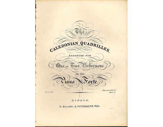 8212 | The Caledonian Quadrilles - Arranged for one or two performers